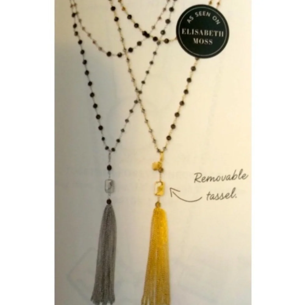 :: S&D SILVER [Retired] Gitane Tassel Necklace - Picture 6 of 7